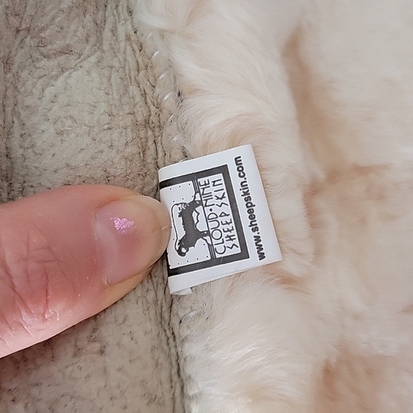 Australian Cloud Nine Genuine Shipskin Shearling Fur Winter Hat Ivory Sherpa L main image 7